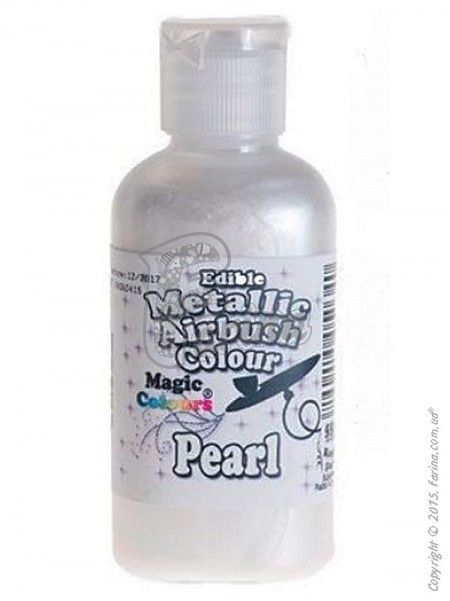  Краситель для аэрографа Белый металлик Magic Colours 55мл - Metallik Airbrush (Металлик Эйрбраш)< фото цена